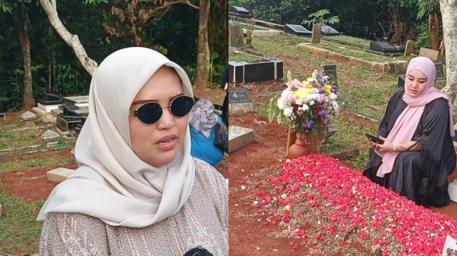 Asisten Mpok Alpa, Tika, ditemui usai ziarah makam almarhumah, Kamis (2182025). [FTNews.co.idSelvianus Kopong Basar]